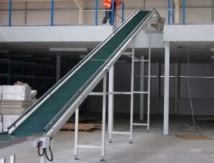 Inclined Conveyors for mezzanine floor